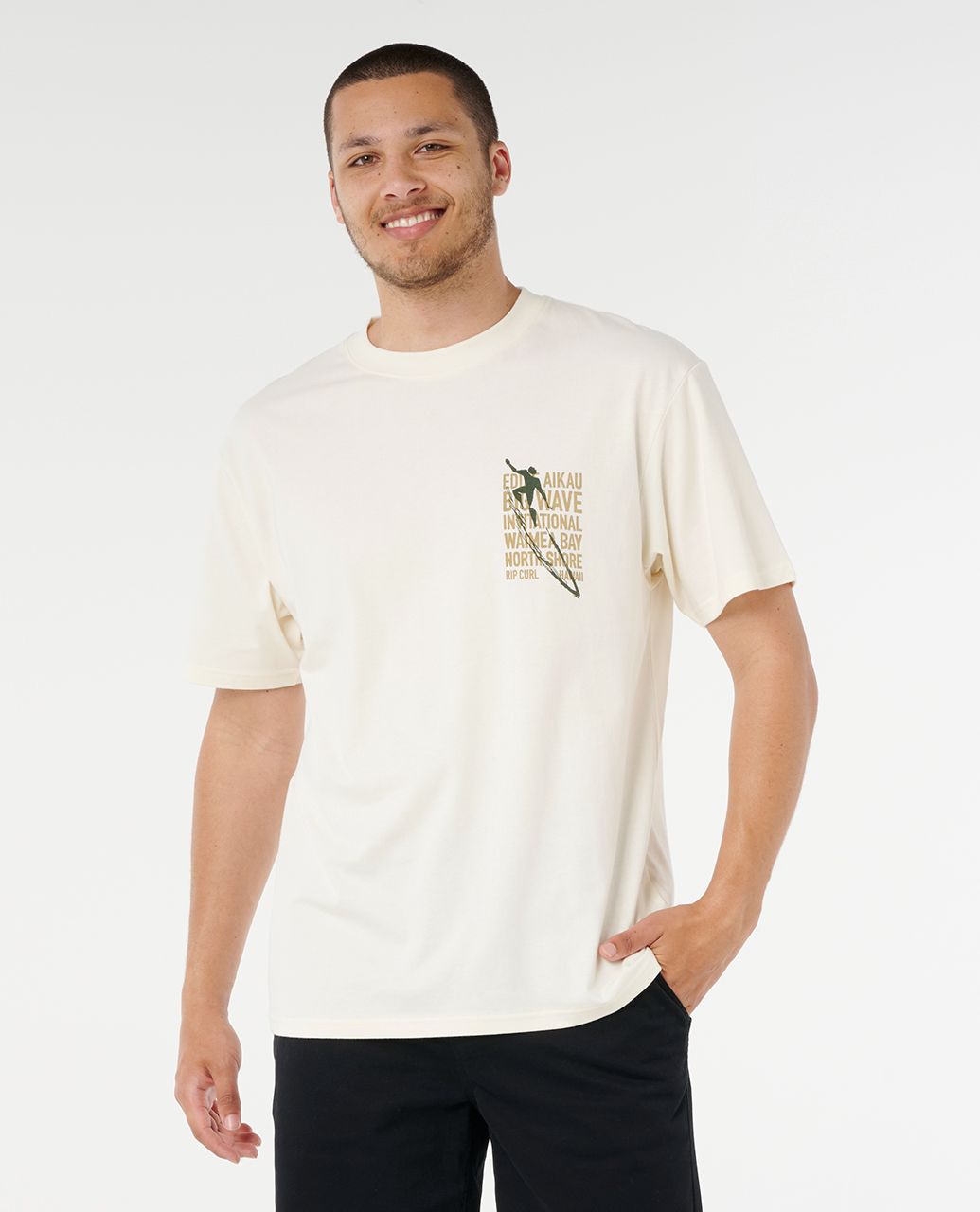 חולצה קצרה לגברים Eddie Would Go Petro Tee- Rip Curl