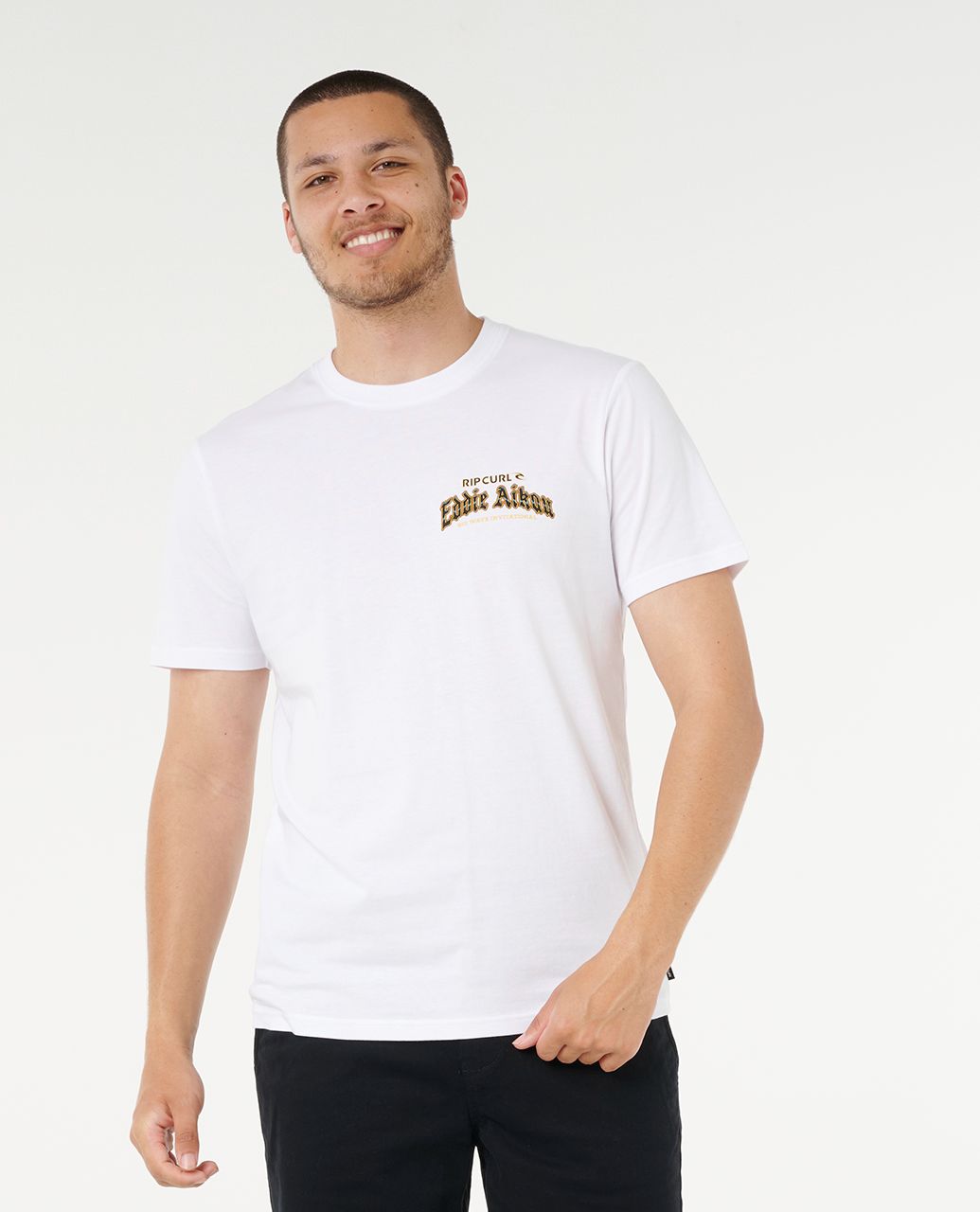 חולצה קצרה לגברים Eddie Would Go Poster Art Tee- Rip Curl