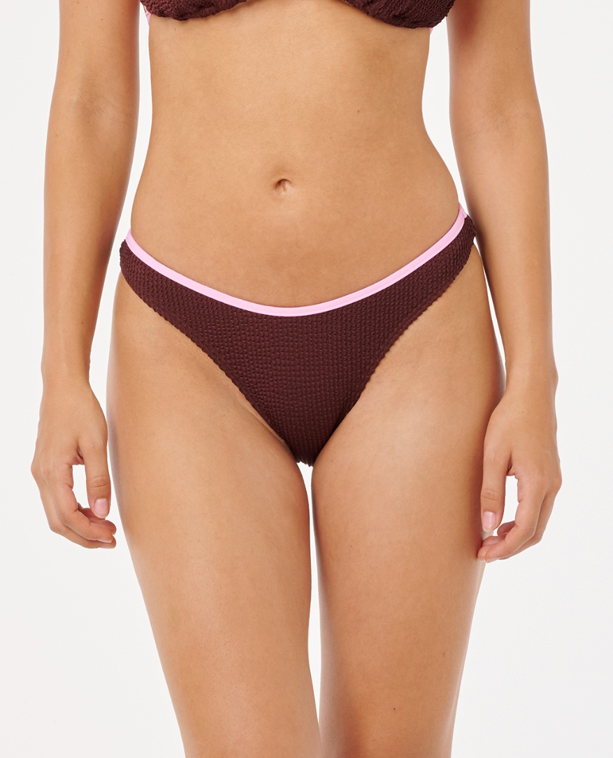 תחתון ביקיני Luxe Surf High Cut Cheeky Coverage Bikini Bottom- Rip Curl